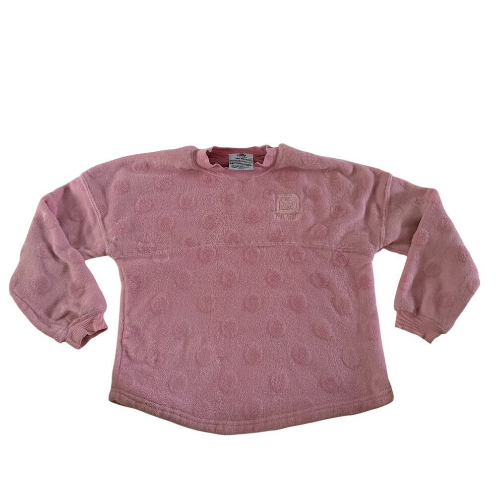 Walt Disney World Pink Fuzzy Pullover Spirit Jersey L
